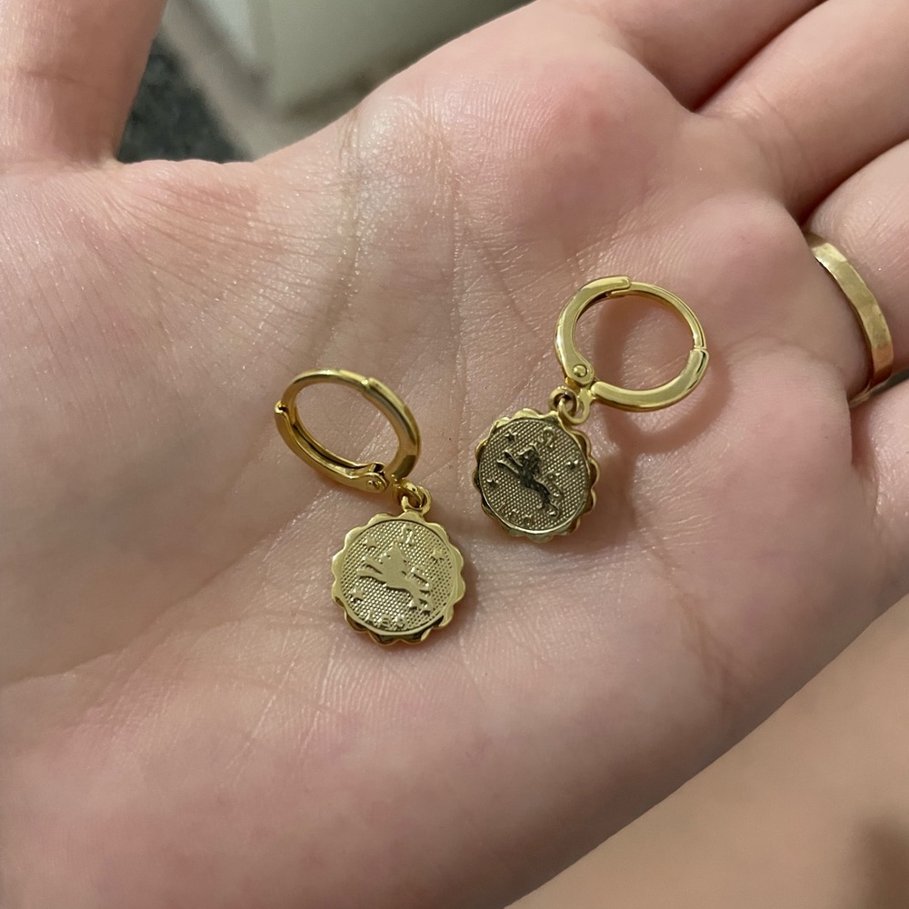 Leo Star Sign Earrings